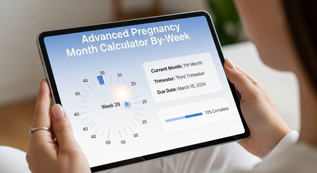 Advanced Pregnancy Month Calculator By Week