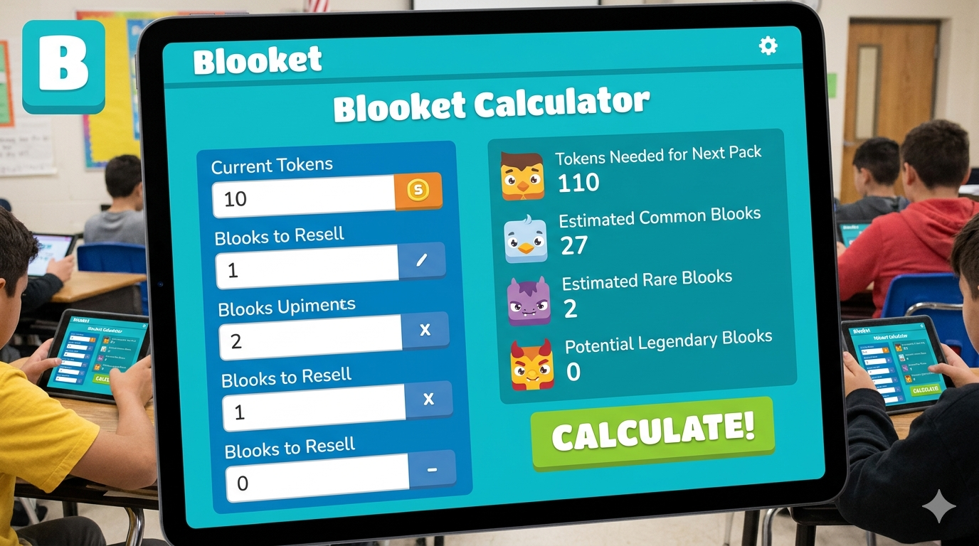 Blooket Calculator 2026: Coin &amp; Drop Rate Predictor (Unblocked)